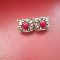 Armreif  mit roten Steinen verziertes Armband