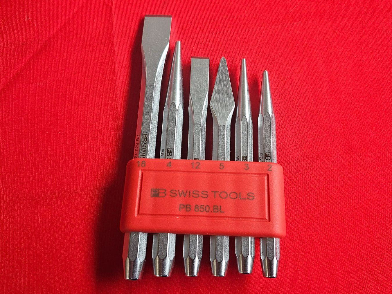 PB Swiss Tools Tutti gli attrezzi: PB Swiss Tools Körner, Meissel PB 850.BL – Nuovo e nell'imballaggio originale da Koppigen venduto da Bracher_Mail-House