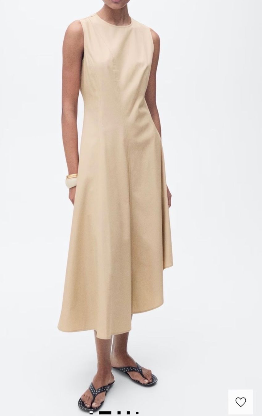 Mango Vestiti: Elegantes Mango Kleid, Gr. L, Beige, TOP – Usato da Zollikon venduto da dorean