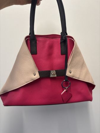 Akris Handtasche Leder mehrfarbig guter Zustand