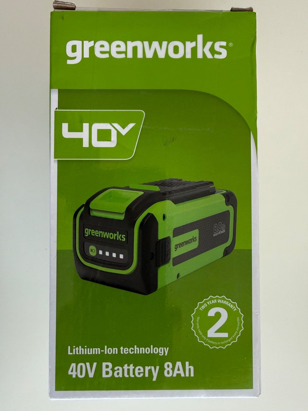 Caricatori & Batterie: Greenworks batterie 40V 8Ah – Nuovo e nell'imballaggio originale da St-Gingolph venduto da GoldenKeys