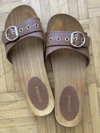 CATWALK Damen Pantolette, braun Gr.40