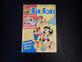 Fix und Foxi Heft Nr. 27/1987 mit Tennis-Kartenspiel!