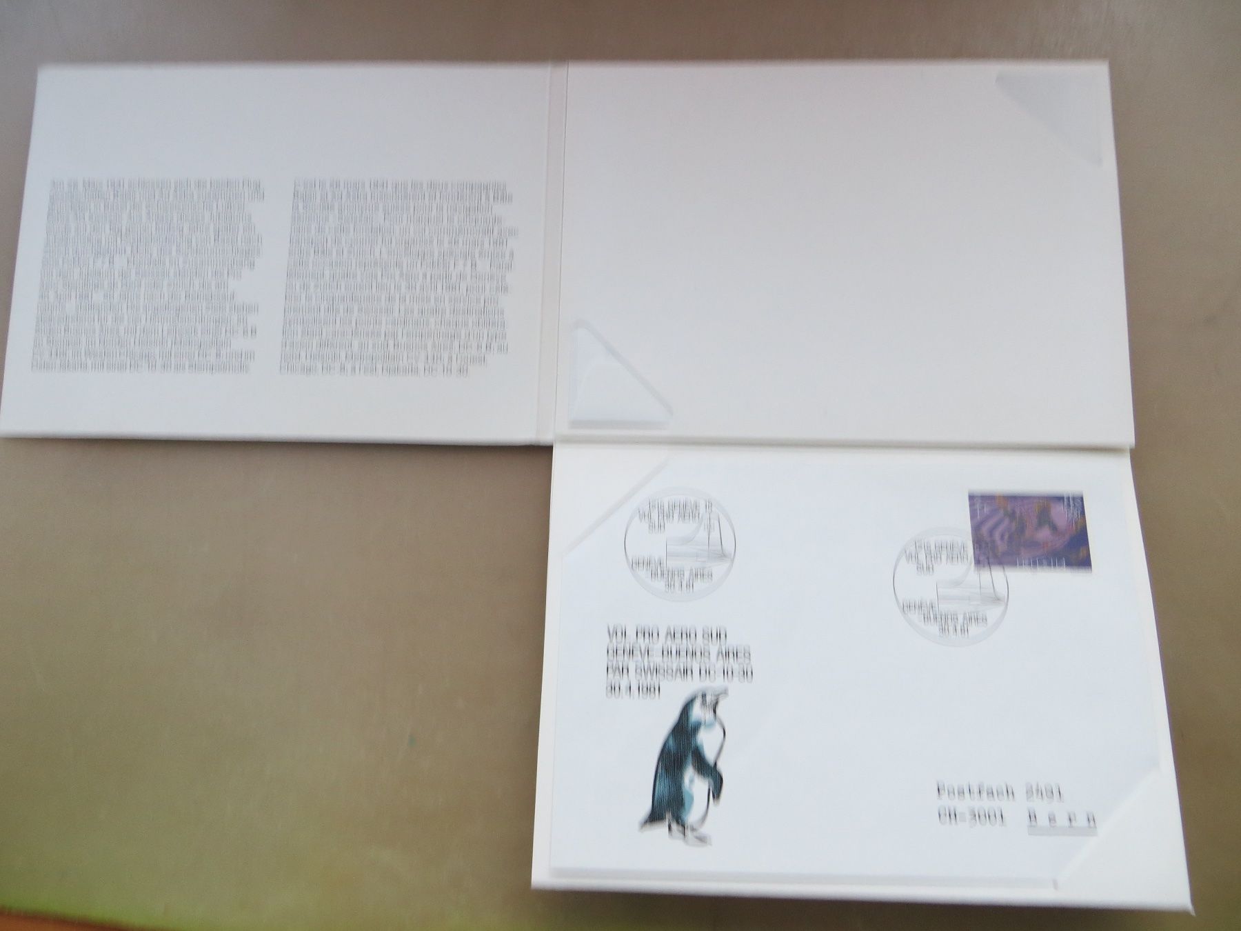 Tous les timbres: Luftpost-Set (Folder mit 5 Briefen) 1981 – Neuf (Voir description) à Basel par 8013 4