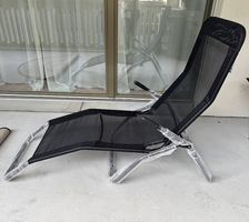 NEU Liegestuhl schwarz