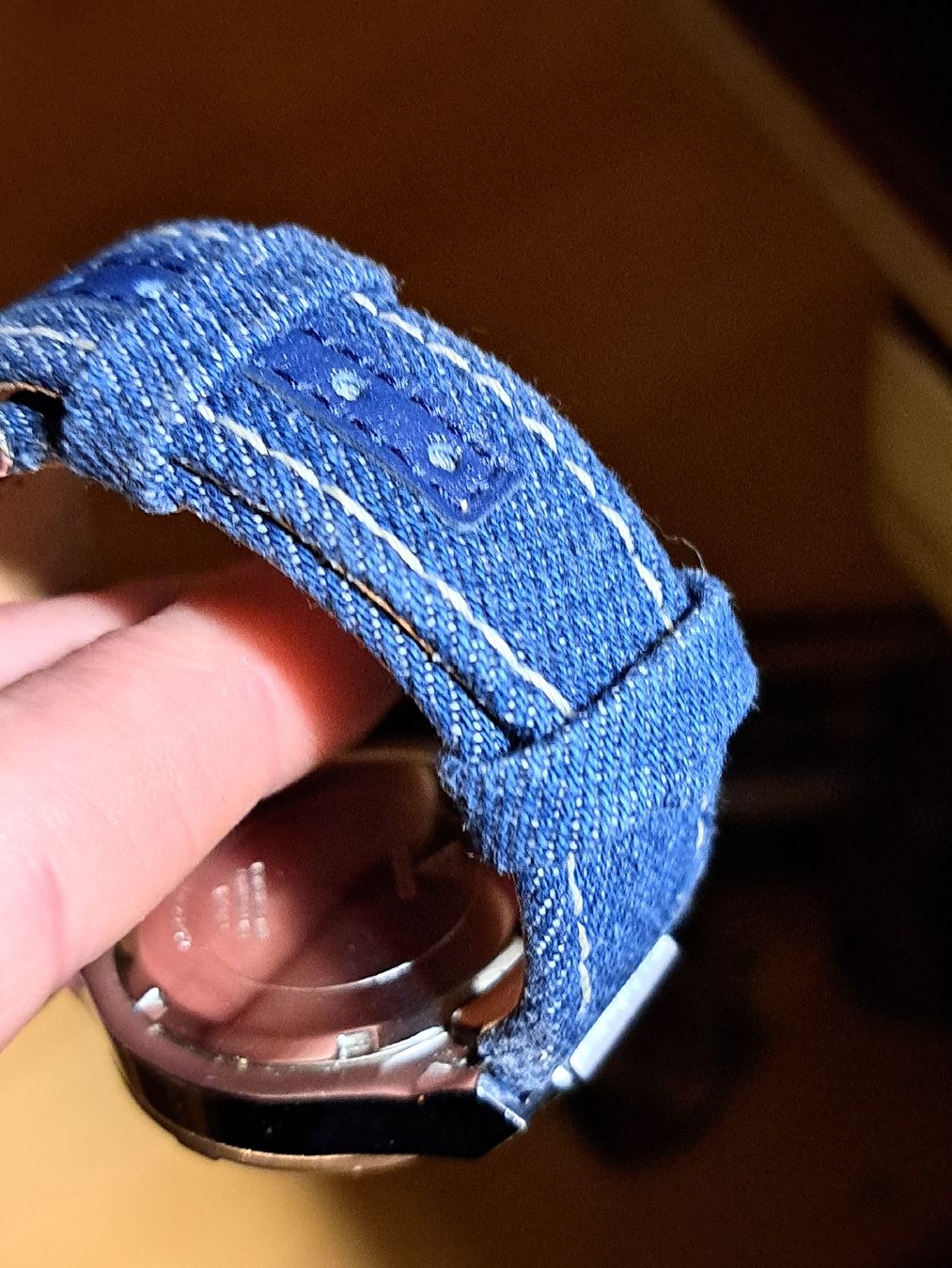 Guess Orologi: Guess Armbanduhr,  Jeans-Look,  – Usato da Kölliken venduto da Upcycling-by-Mc-TAM 2