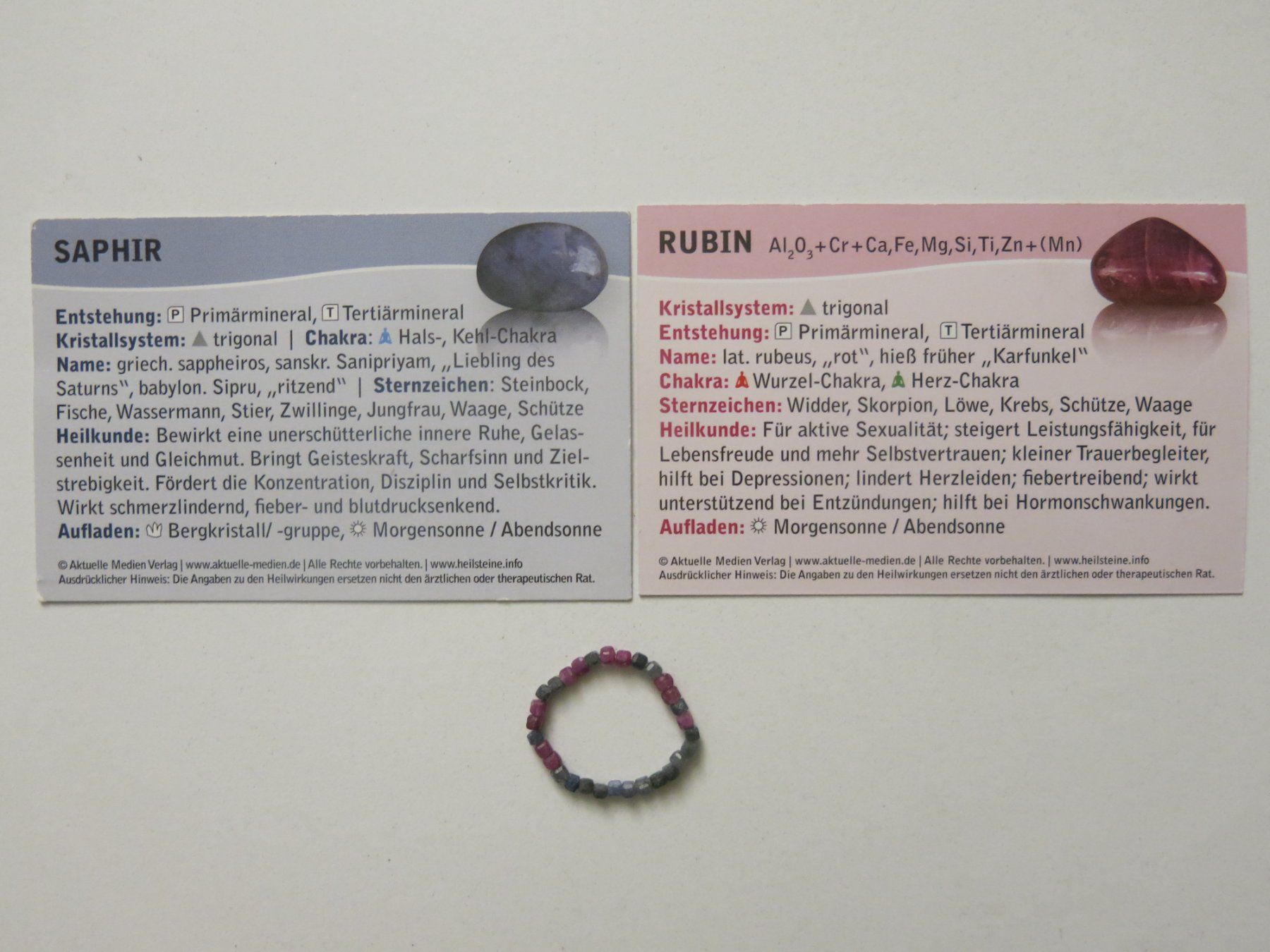 Pietre preziose: Fingerring aus Rubin & Saphir, Durchmesser ca. 2 cm – Nuovo (secondo la descrizione) da Sissach venduto da kaupa