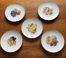 Thomas Bavaria Porzellan 5 Dessertteller mit Obstmotiv