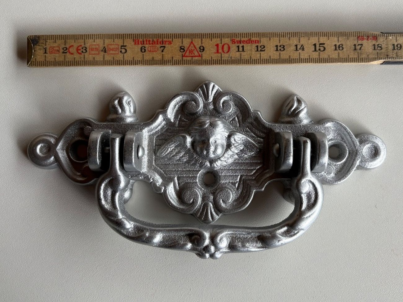 Ferramenta: 12 Stk. Griffe Jugendstil silber – Nuovo (secondo la descrizione) da Huttwil venduto da Reitiruumet 3