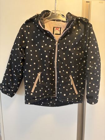 Jacke schwarz mit Punkten 140