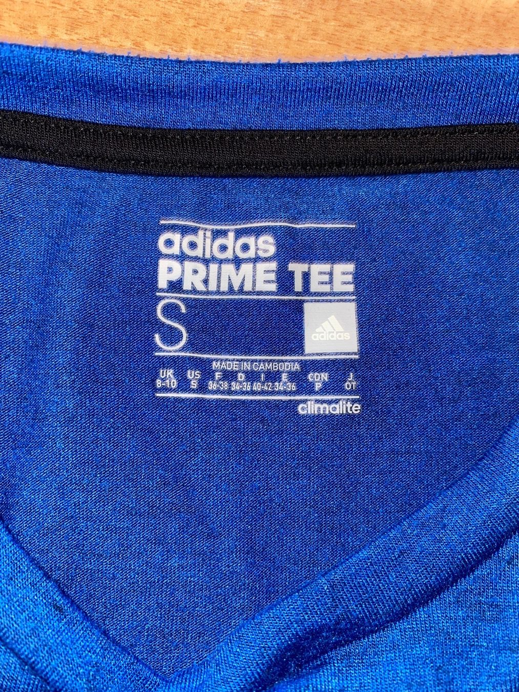 Adidas T-shirt: Adidas Prime Tee Gr. S T-Shirt blau – Usato da St.Gallen venduto da maierm01 2