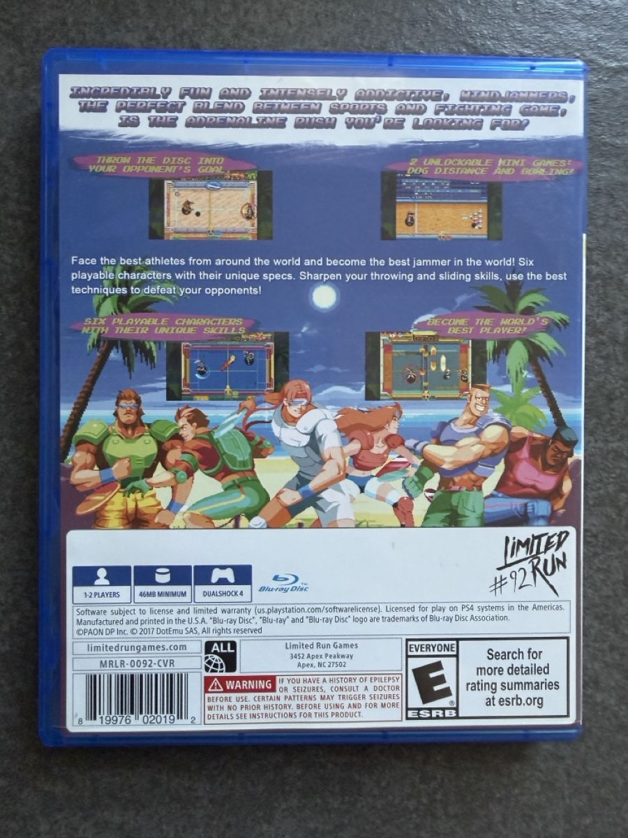 Sony Giochi: Windjammers PS4 Limited Run Games – Usato da Zürich venduto da cENS0R 1