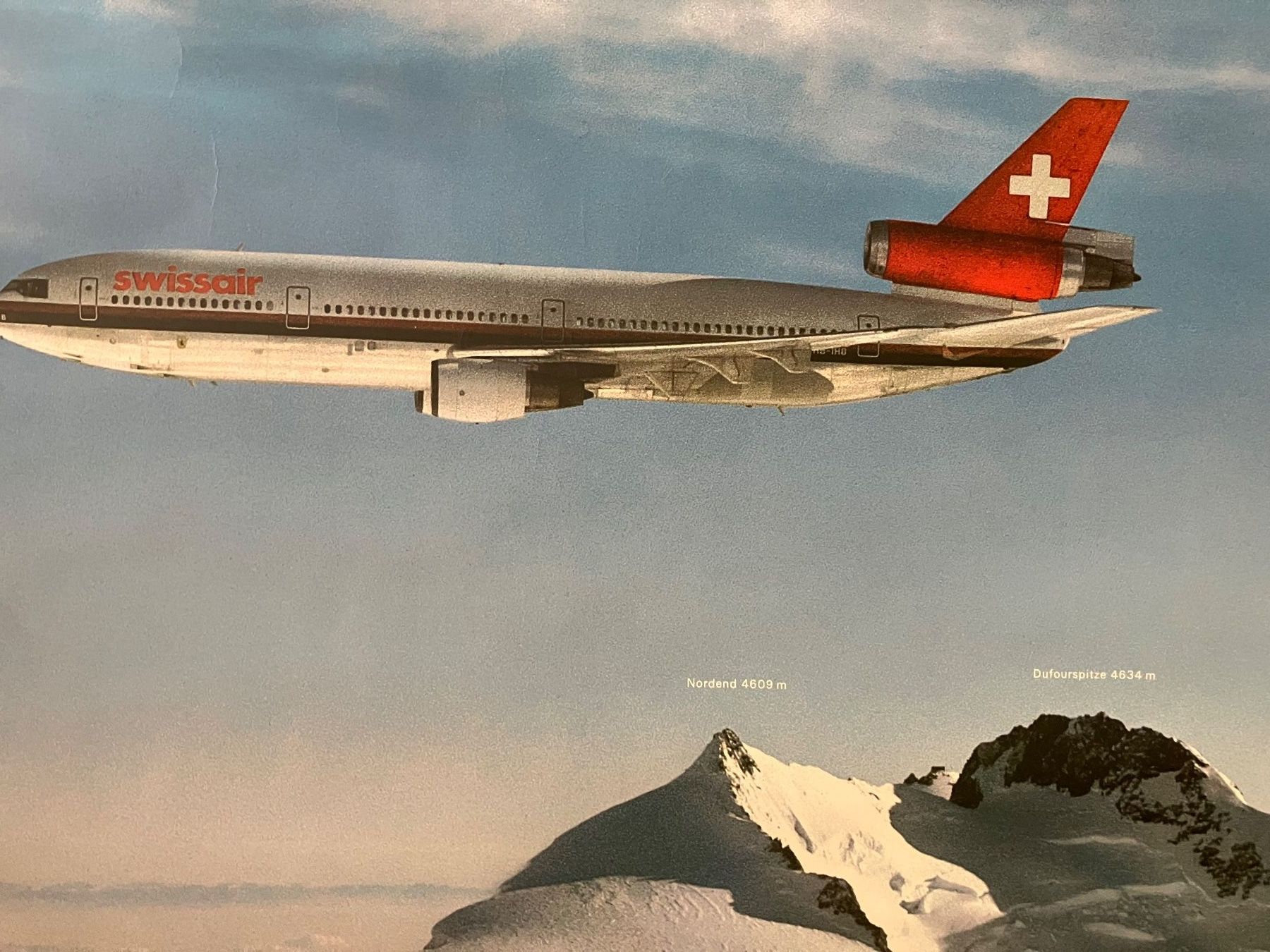 Poster & Bilder: Swissair Plakat MD-11 – Gebraucht aus Zürich von Classic_Collection_Zurich 2