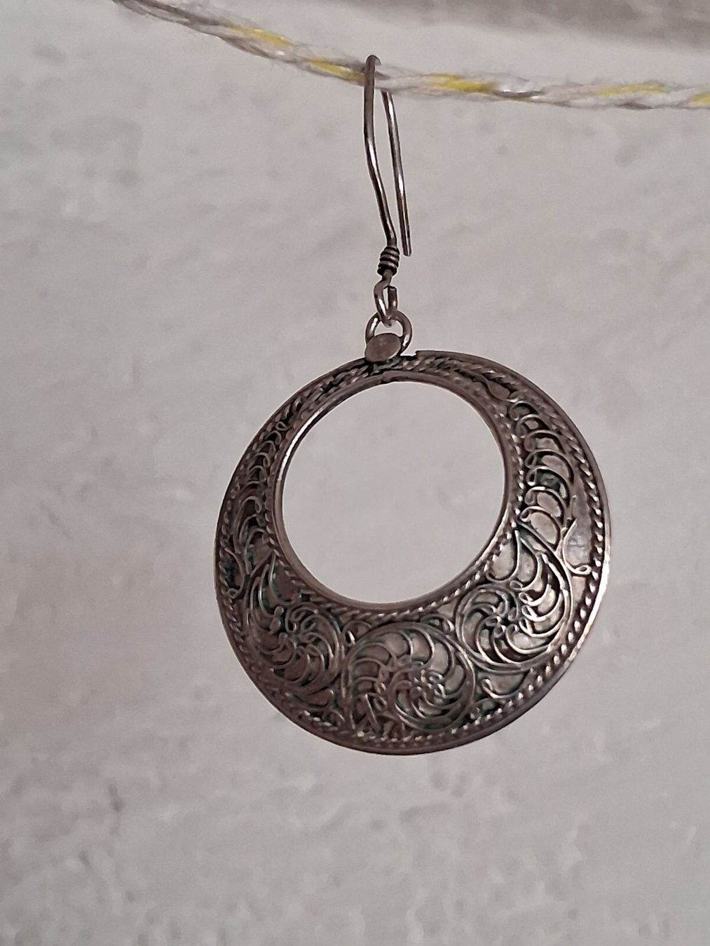 Boucles d'oreille: Einzelner Ohrring, Silber 925, wunderschön filigran – D'occasion à Wald ZH par e8e 5