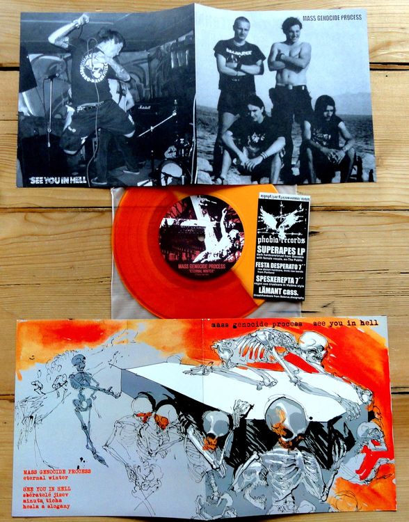 EP-SI MASS GENOCIDE PROCESS see you in hell 33 rpm Heavy Met (Gebraucht ...