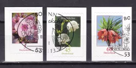 BRD - selbstklebende Briefmarken Blumen mit ESST (44)
