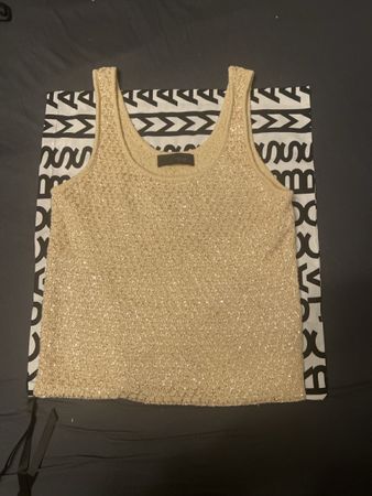 Débardeur Zara beige à paillettes en bon état