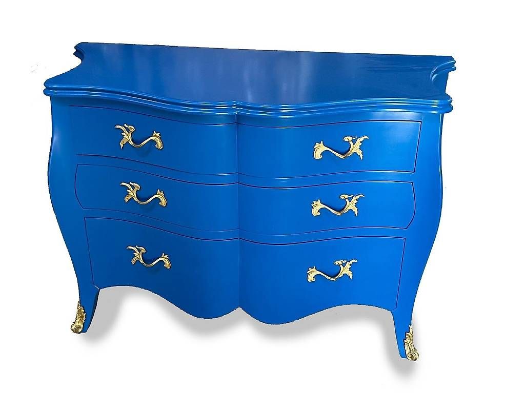 Cassettiere: Commode de style Louis XV dessus verre, – Usato da geneve venduto da louisart 1