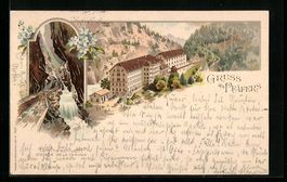 Litho Pfäfers, Taminaschlucht, Ortsansi
