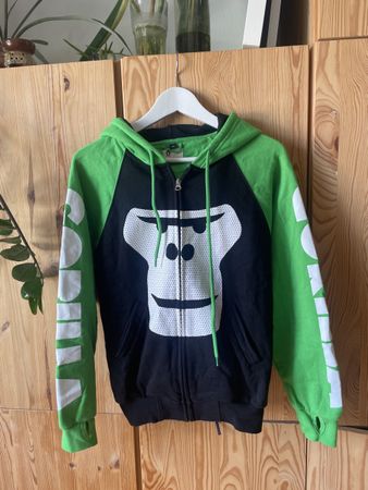 NEU Gorilla Kapuzenjacke, XS, Schwarz & Grün