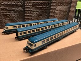 N Zug: Dieseltriebzug DB, blau/beige, Top Zustand!