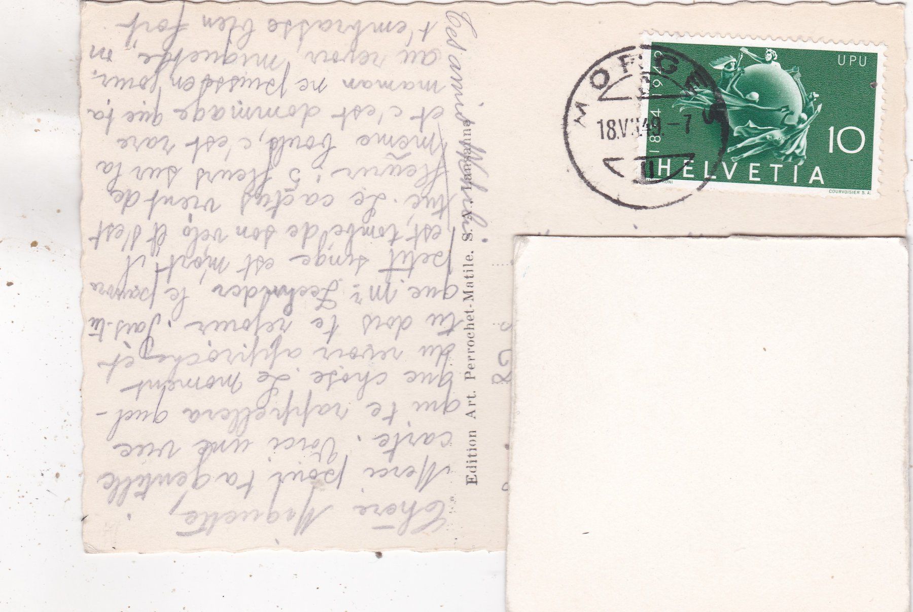 Cartoline postali: Mayens du Van d' en Bas 1949 – Usato da Herisau venduto da Lisegrat2008 1