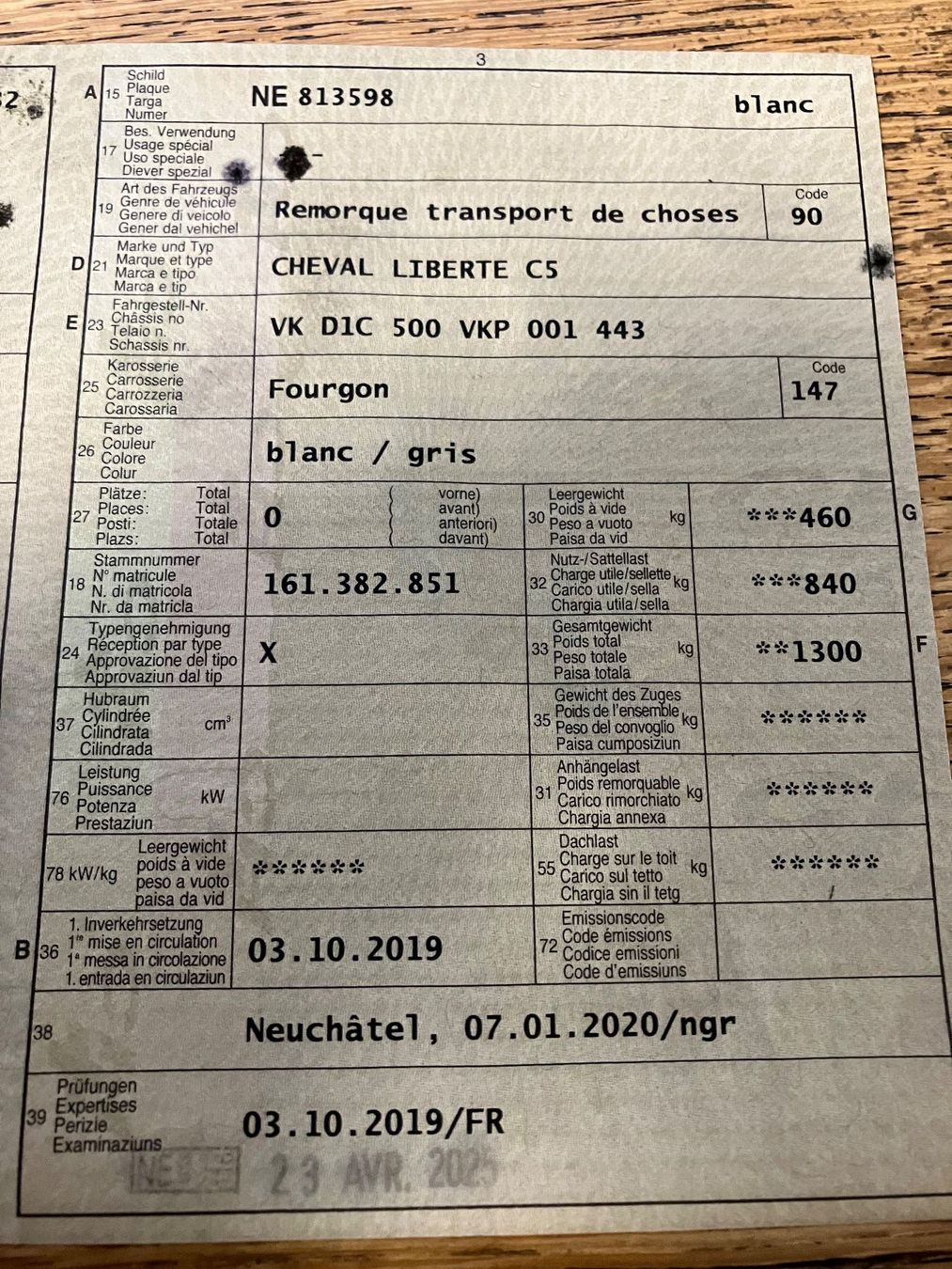 Daltec Rimorchi: Remorque cheval liberté C5 – Usato da Cortaillod venduto da BoB1959 9