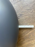 2 grosse Design-Pendelleuchten / Hängelampen – Grau – schwer