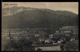 AK Brenzikofen, Ortsansicht gegen die Berge