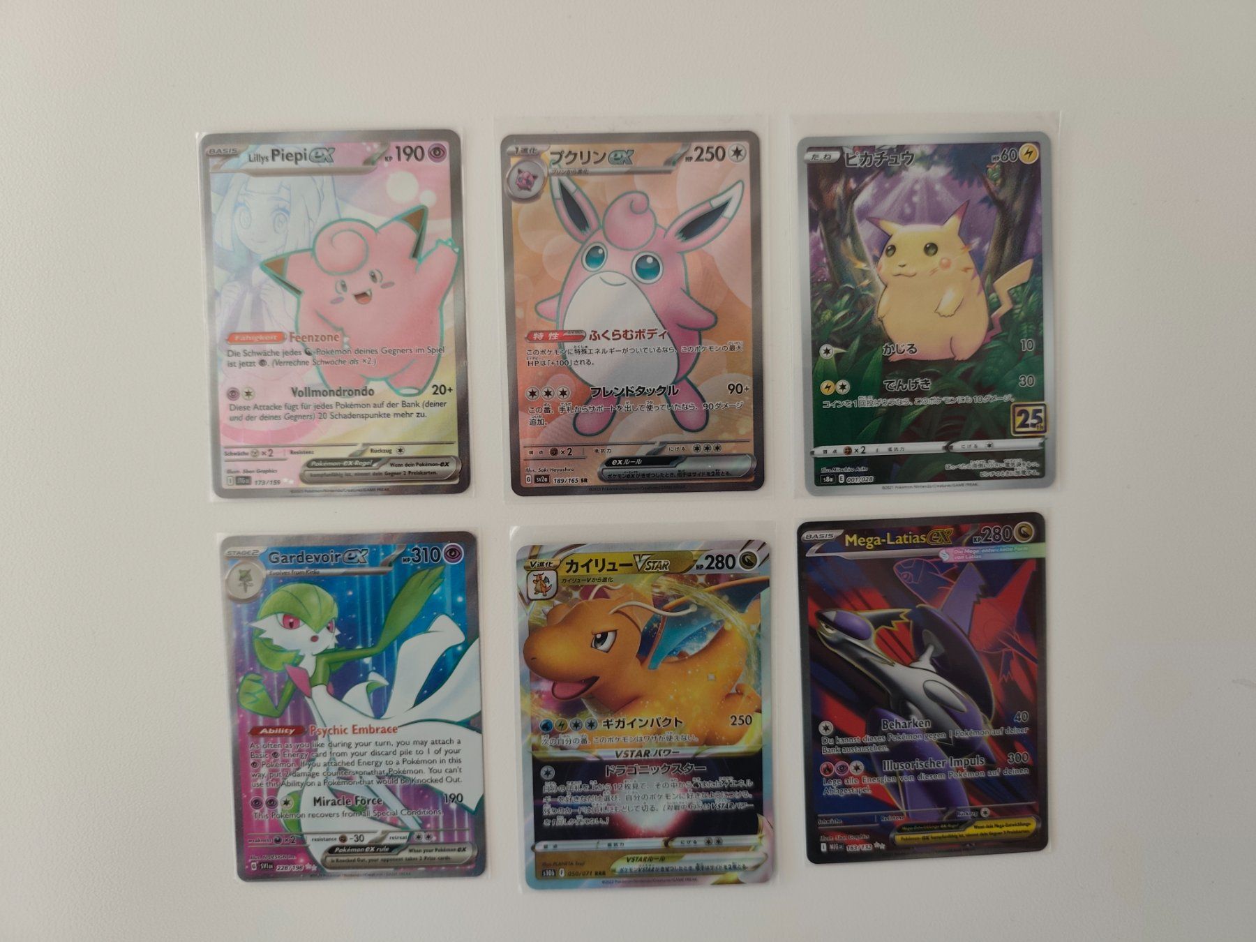 Pokémon Carte collezionabili: 6 Pokemonkarten JAP/DE/EN – Nuovo (secondo la descrizione) da Ennetbürgen venduto da andivr87