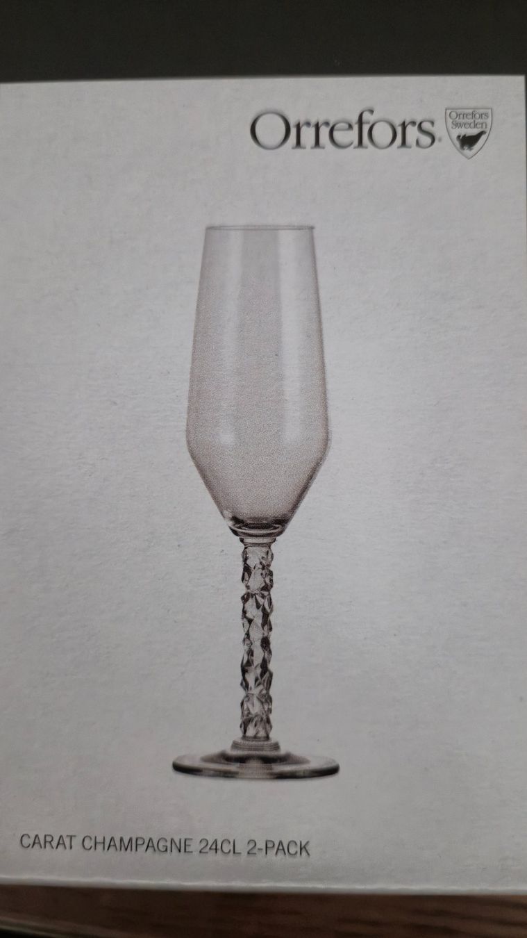 Gläser: 4 Stk. Orrefors Schweden Champagnergläser – Neu (gemäss Beschreibung) aus Kriens von nati.r