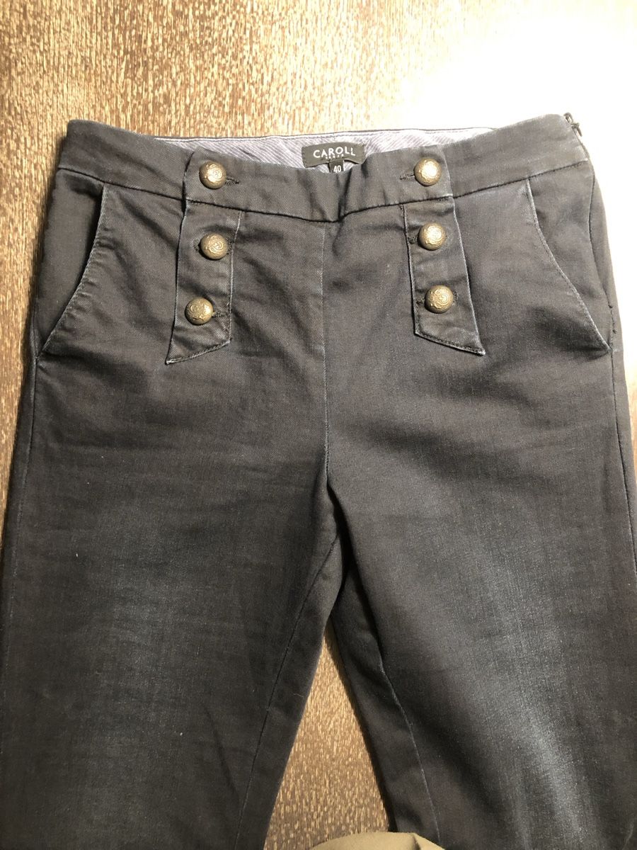 Caroll Pantaloni: Pantalon à pont Carol bootcut – Nuovo (secondo la descrizione) da Vernier venduto da DubasNicole