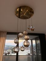 Deckenleuchte Kugeln Gold Glas Durchmesse 9cm 9-flammig gu