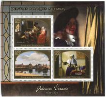 Block "Malerei. Johannes Vermeer". Madagaskar