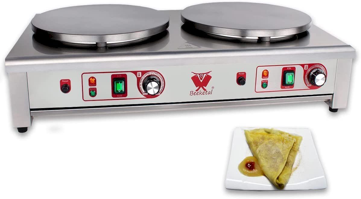 Attrezzatura professionale & Gastronomia: Beeketal BC40-2 Doppel-Crepesplatte – Nuovo e nell'imballaggio originale da Bottighofen venduto da zaap