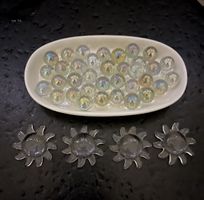 Glasi Hergiswil Glaskugeln Sonnenblumen Bluemli Murmeln Deko