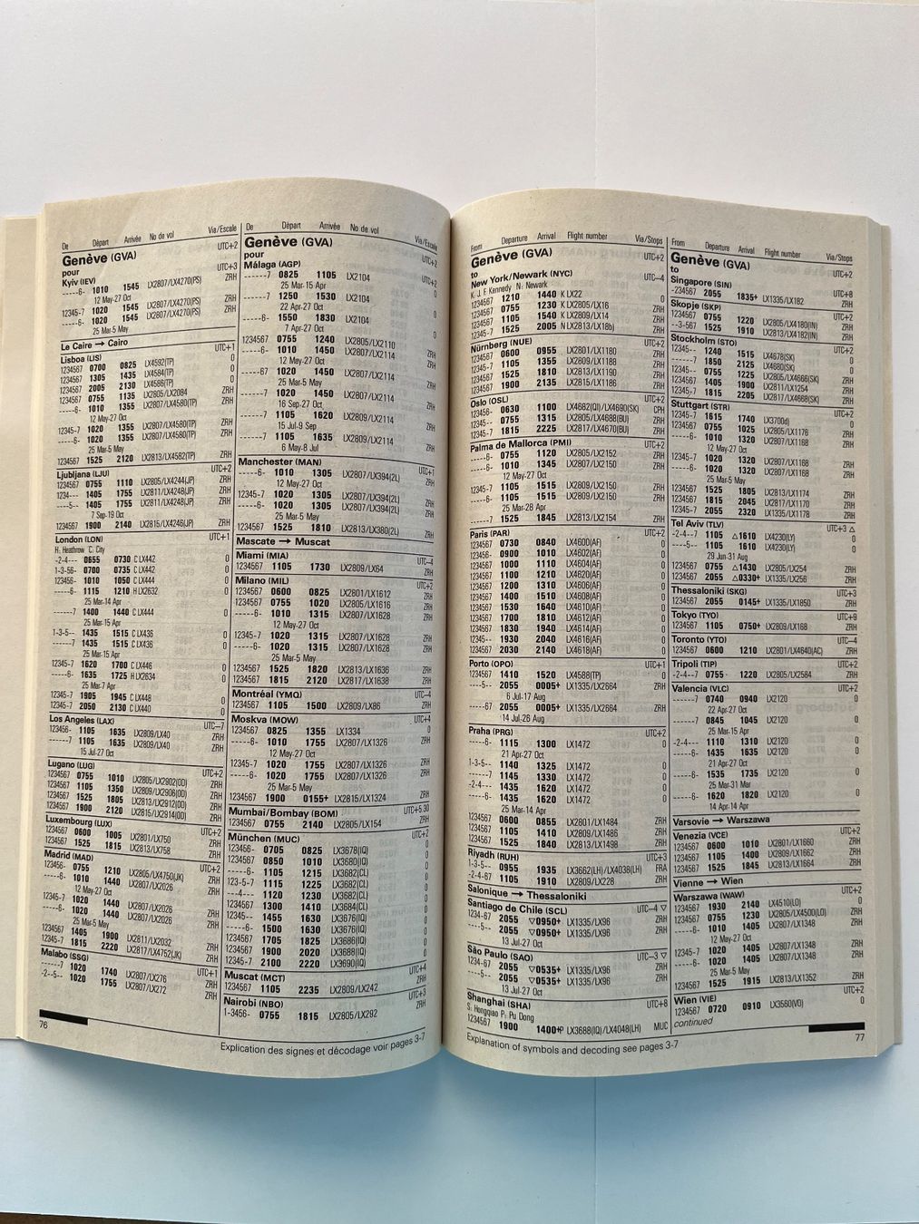 Swissair Documenti: Flugplan Timetable Swiss Sommer 2007 – Usato da Winterthur venduto da rotkur 2
