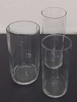 3 - ER - SET AN *BLUMENVASEN* H 20/21/24/DM 9/10CM/FEIN