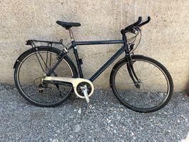 Stadt Fahrrad / Velo blau
