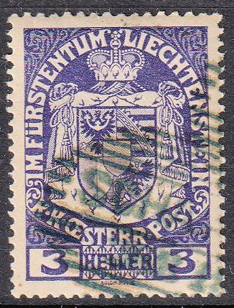 Alle Briefmarken: 4, mit Rautenstempel Schaan – Gebraucht aus Basel von Bingis