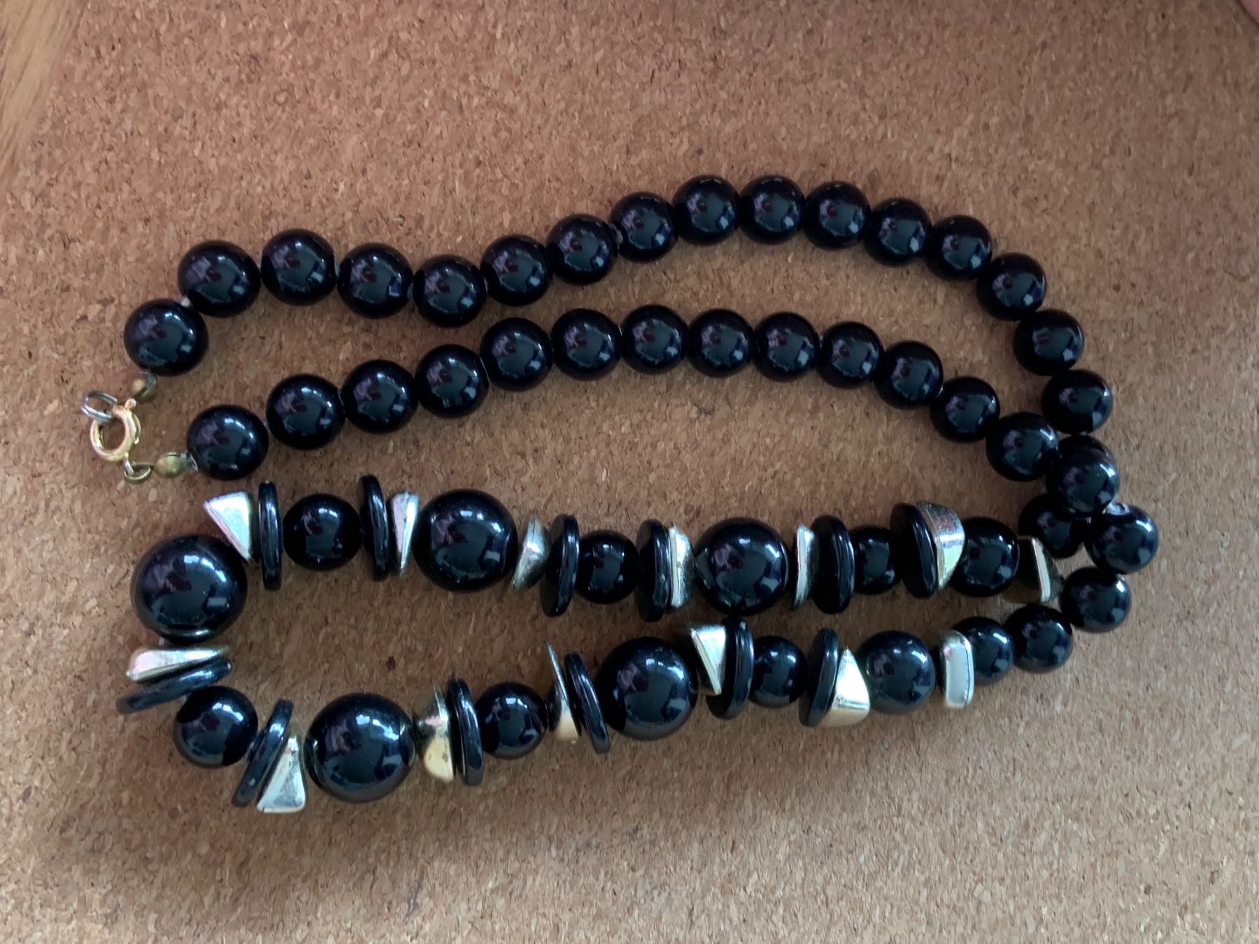 Catenine: Schwarze Kette Silberelemente – Usato da Laufen venduto da Bellavitaboom 6