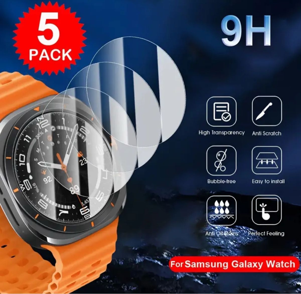 Cover & Protezioni schermo: 5 Displayschutz Samsung Galaxy Watch 4 classic – Nuovo e nell'imballaggio originale da Suhr venduto da SchnapperCH