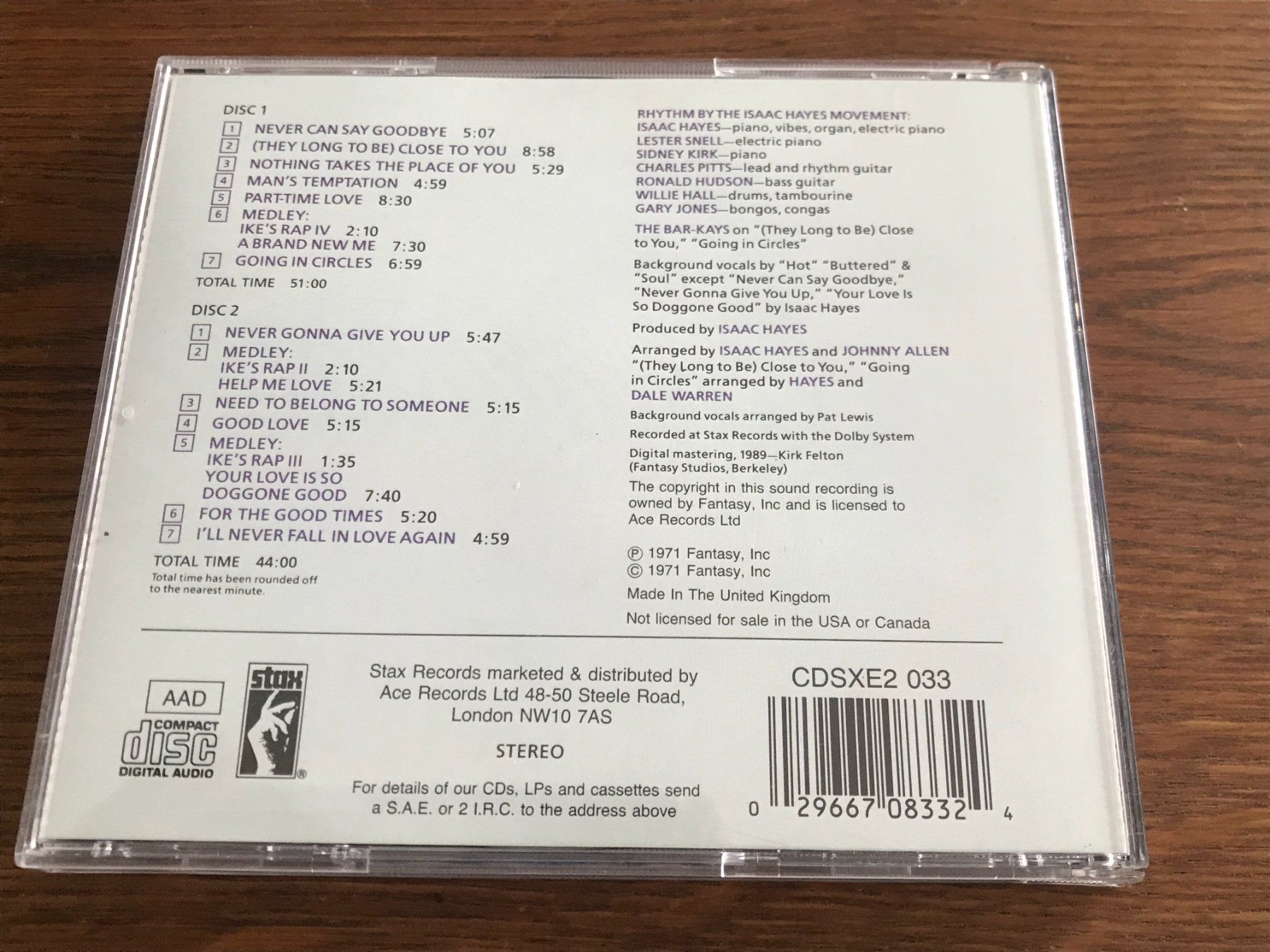 CD: ISAAC HAYES - Black Moses - Funk - 2CD – Usato da Buchs AG venduto da Archie 2