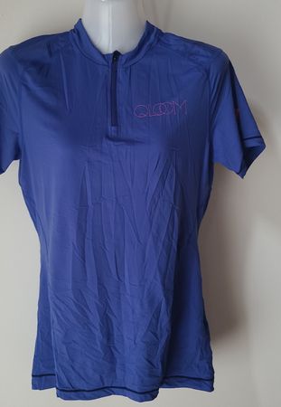 Qloom Damen T-Shirt kurzarm blau Grösse L
