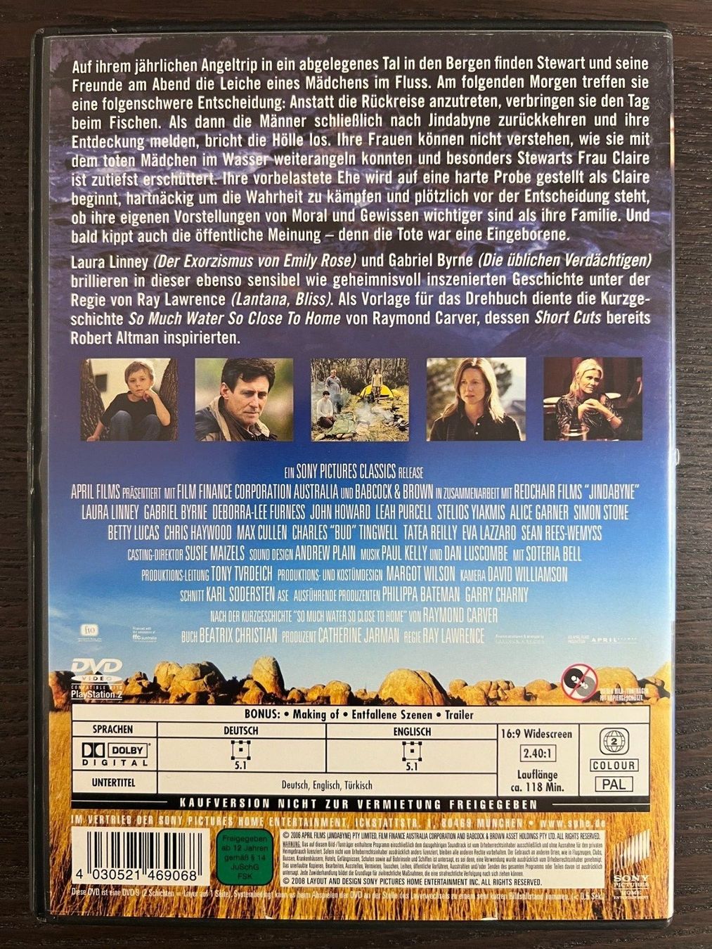Tutti i DVDs: Jindabyne - Irgendwo in Australien – Usato da Zürich venduto da FilmFreunde 1