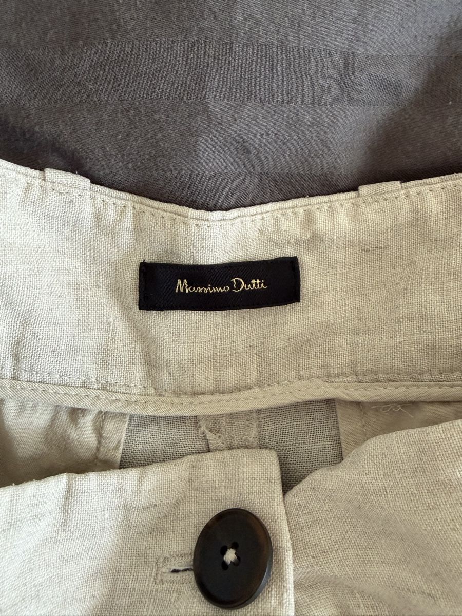 Massimo Dutti Pantaloni: Massimo Dutti Shorts Leinen beige – Usato da Baden venduto da line_onigiri 2