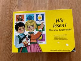 Wir lesen! Leselernspiel 1968 sehr alt
