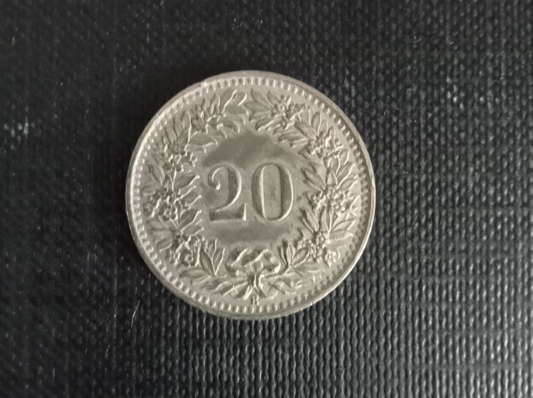 Alle Münzen: 20 Rp 1951 – Gebraucht aus Alpnach Dorf von ake-7x7v