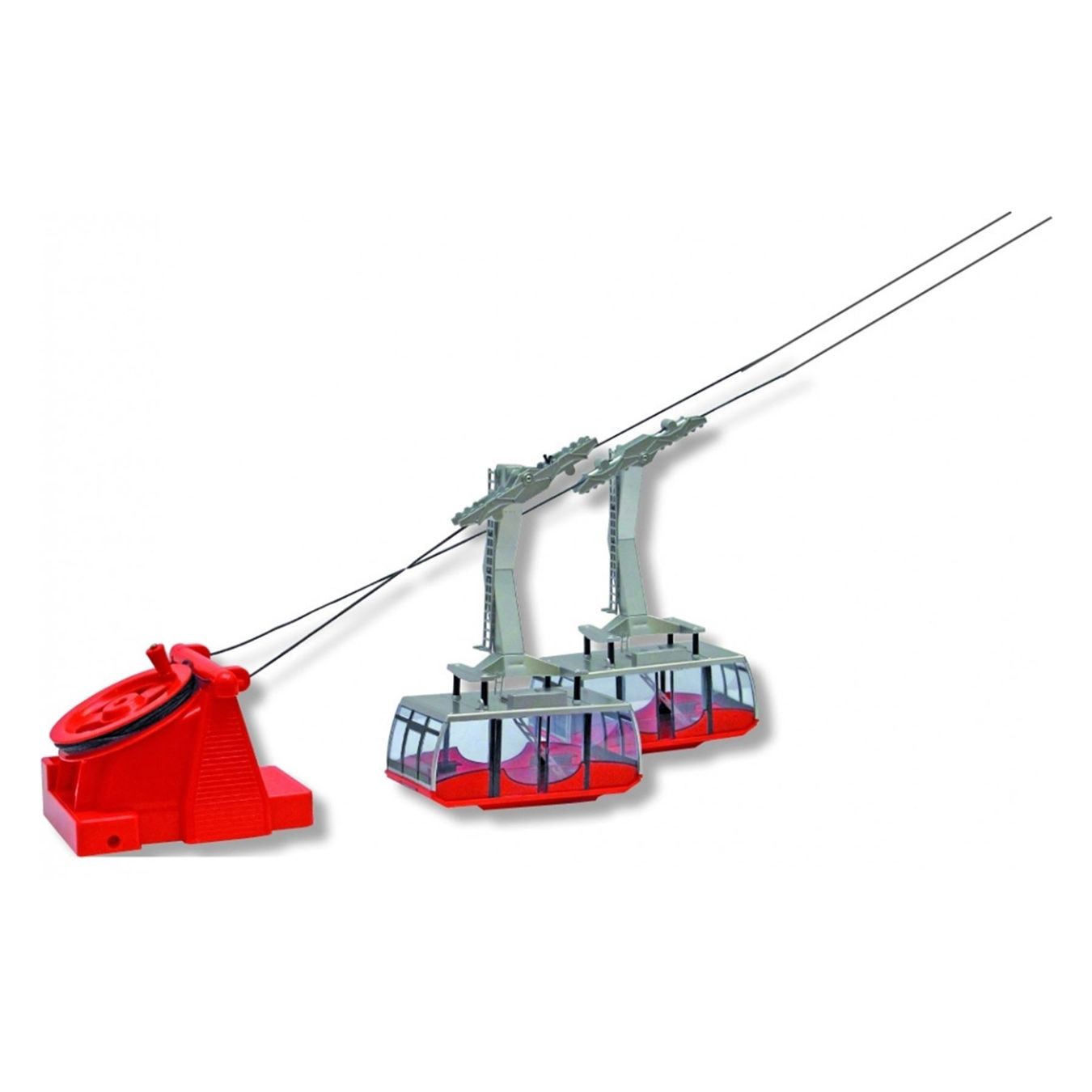 Modellbausätze & Standmodelle: Pendelbahn 2 Gondel Handbetrieb rot 1:32 – Neu und originalverpackt aus Wettingen von Swala 3