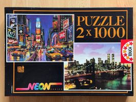 2 Puzzle "Times Square/New York" 2 x 1000 Teile